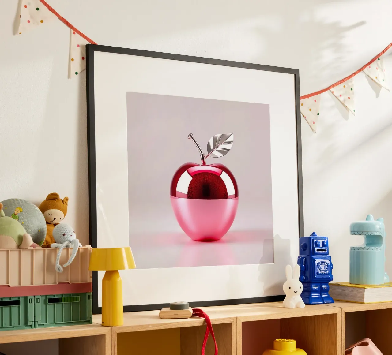 Apfel im futuristischen Design Poster von BenCoStyle