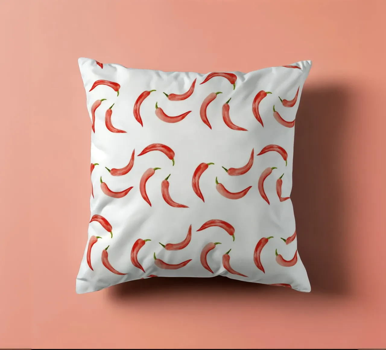 Chili Pattern cuscino da kathrinmay