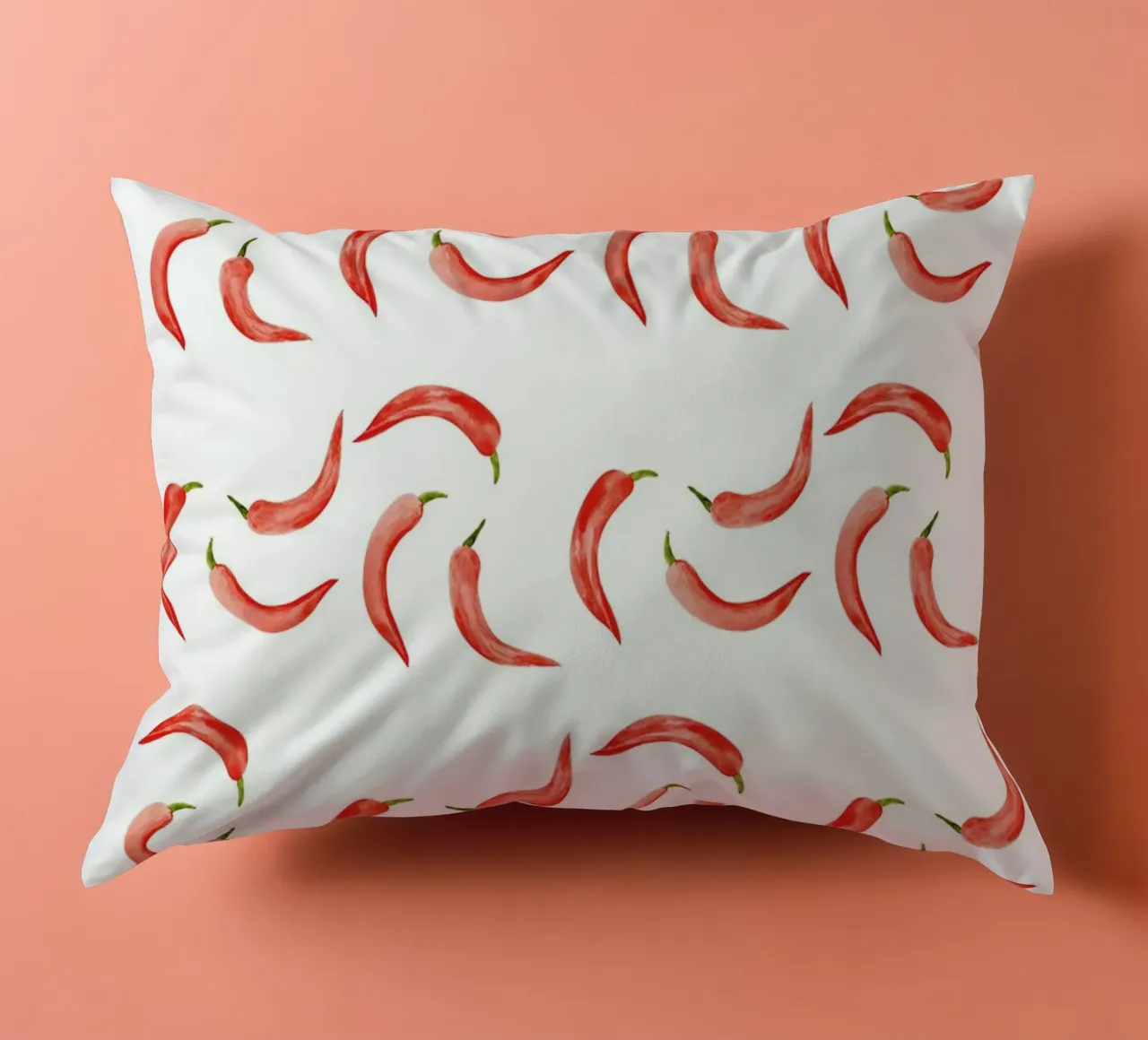 Chili Pattern cuscino da kathrinmay