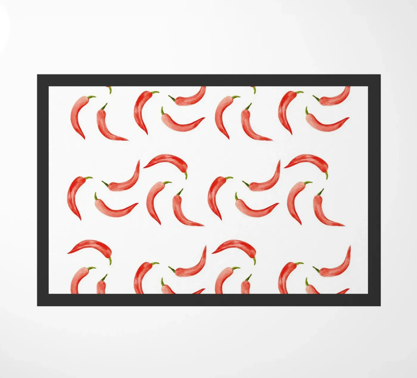 Chili Pattern Fußmatte von kathrinmay