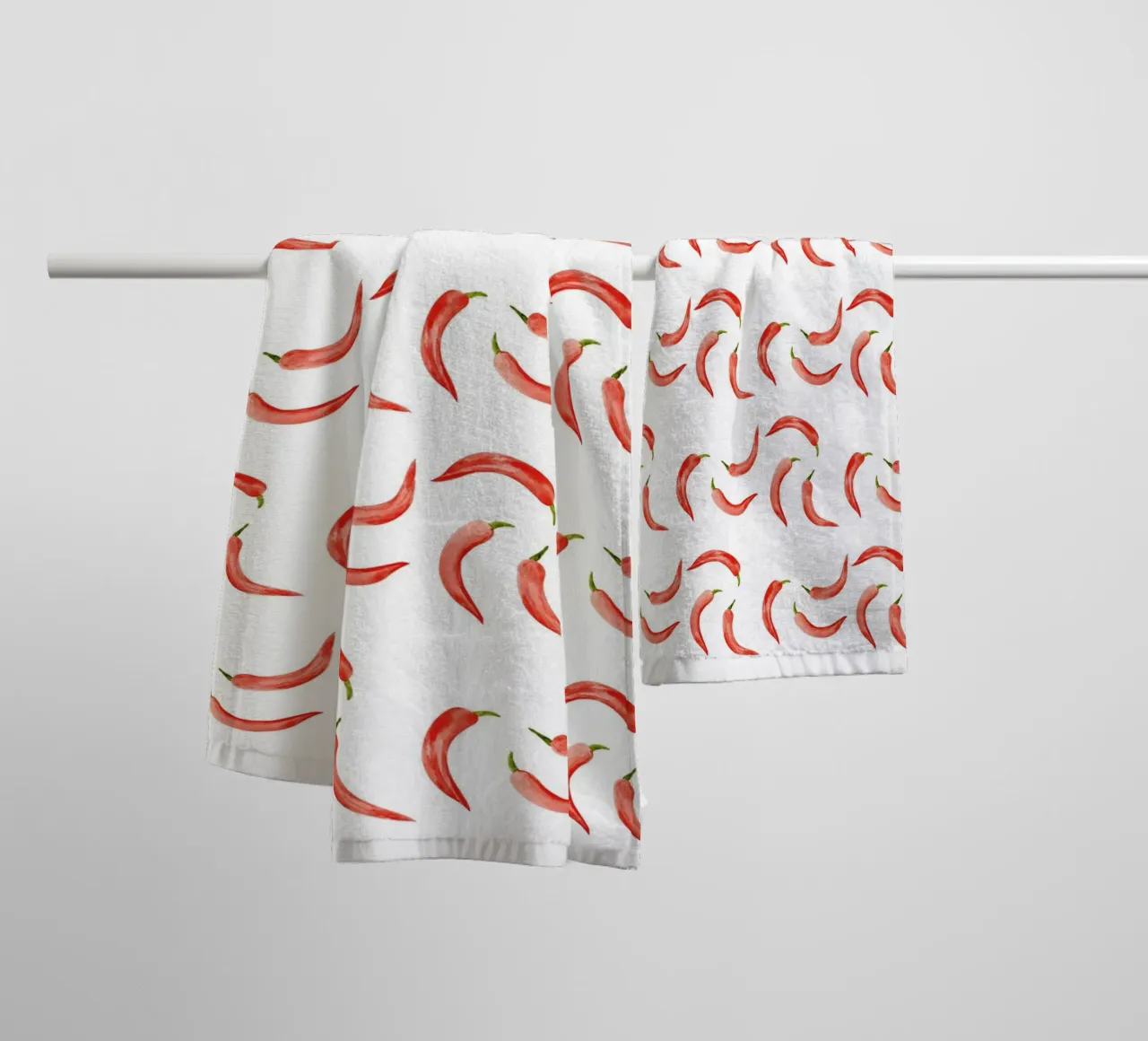 Chili Pattern asciugamano da bagno da kathrinmay