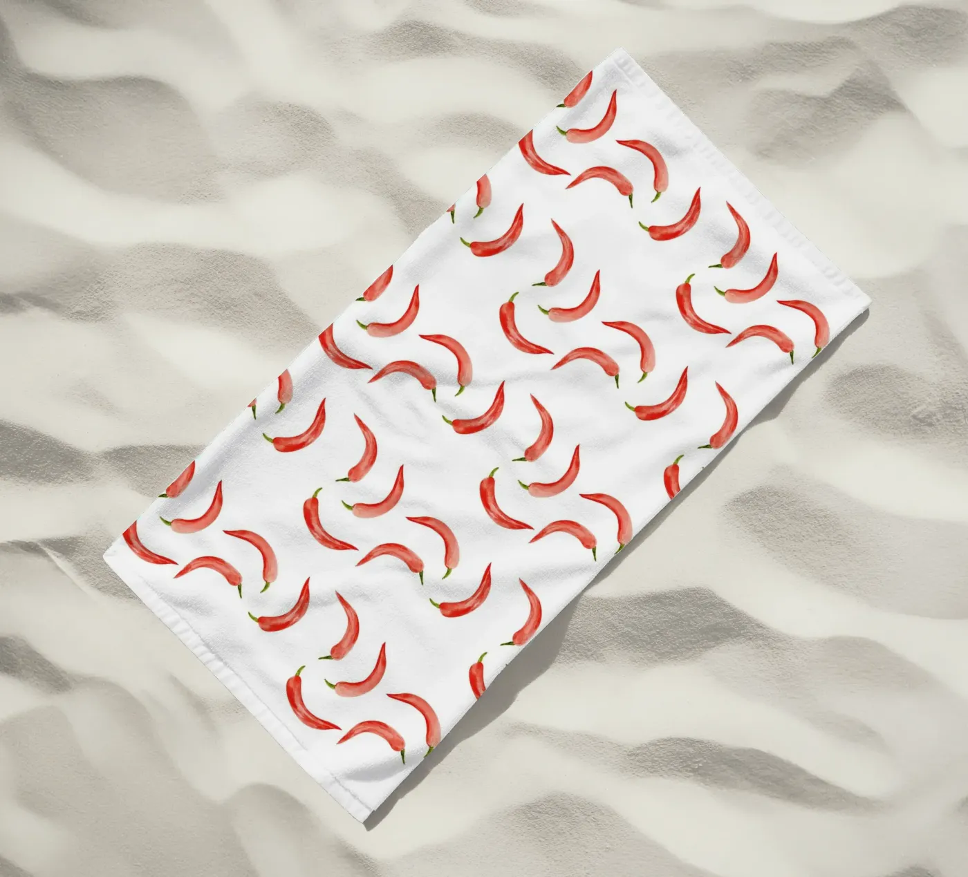 Chili Pattern strandhanddoek van kathrinmay