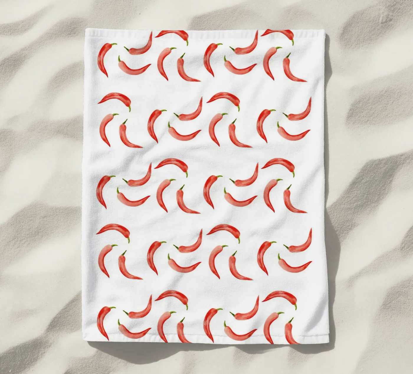 Chili Pattern strandhanddoek van kathrinmay