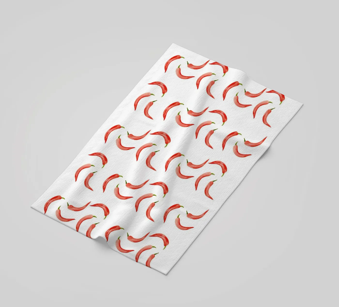 Chili Pattern beach towel by kathrinmay