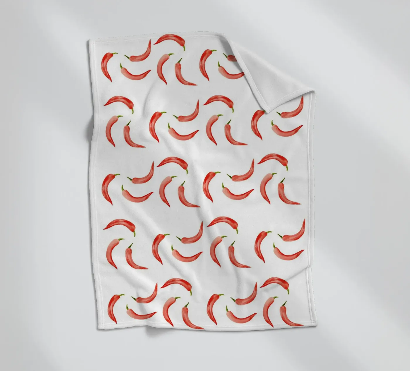 Chili Pattern fleece blanket by kathrinmay