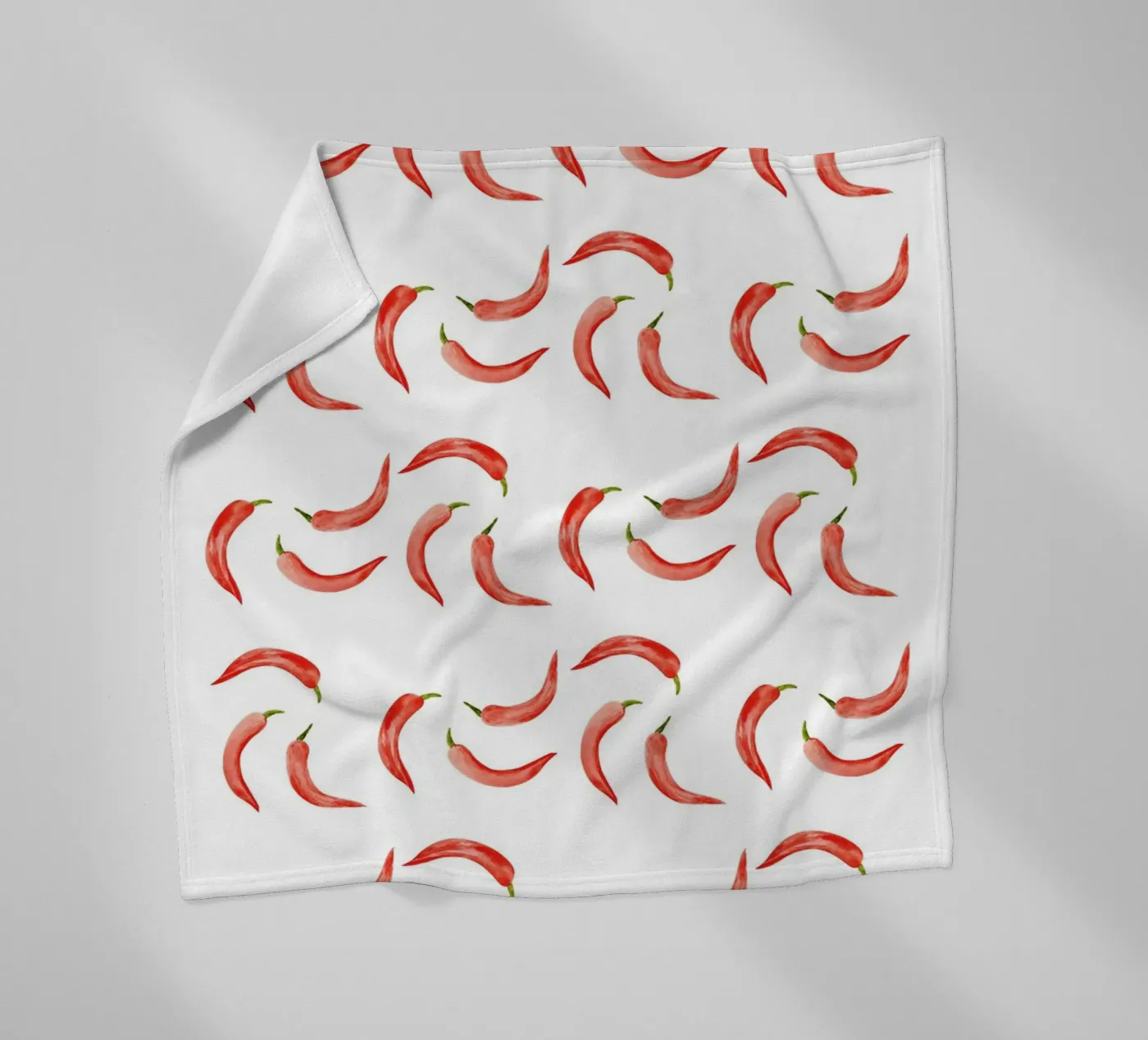 Chili Pattern fleece blanket by kathrinmay