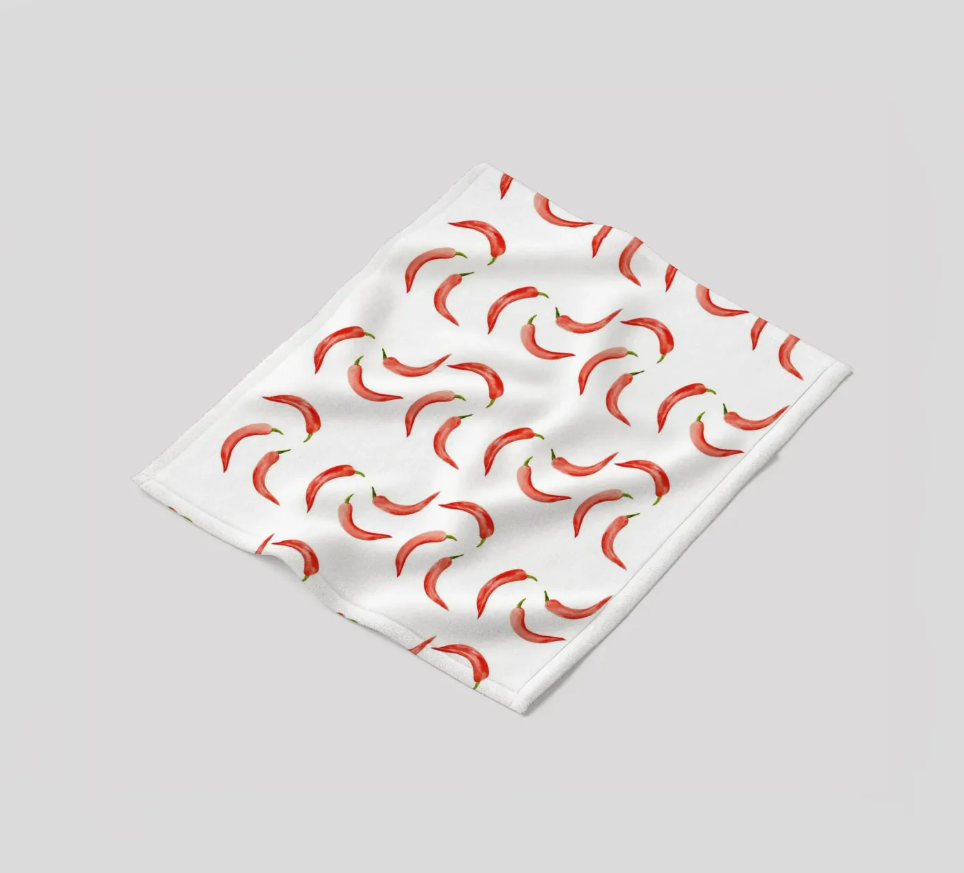 Chili Pattern fleece blanket by kathrinmay
