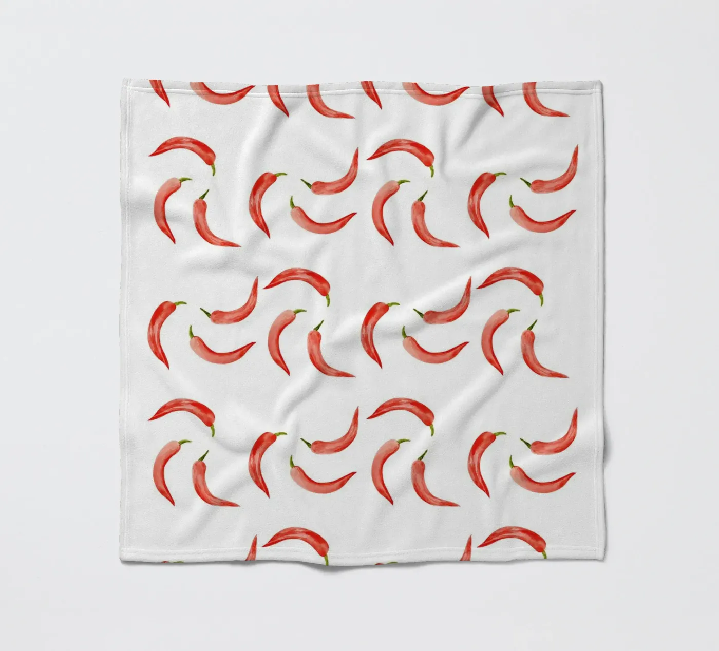 Chili Pattern fleece blanket by kathrinmay