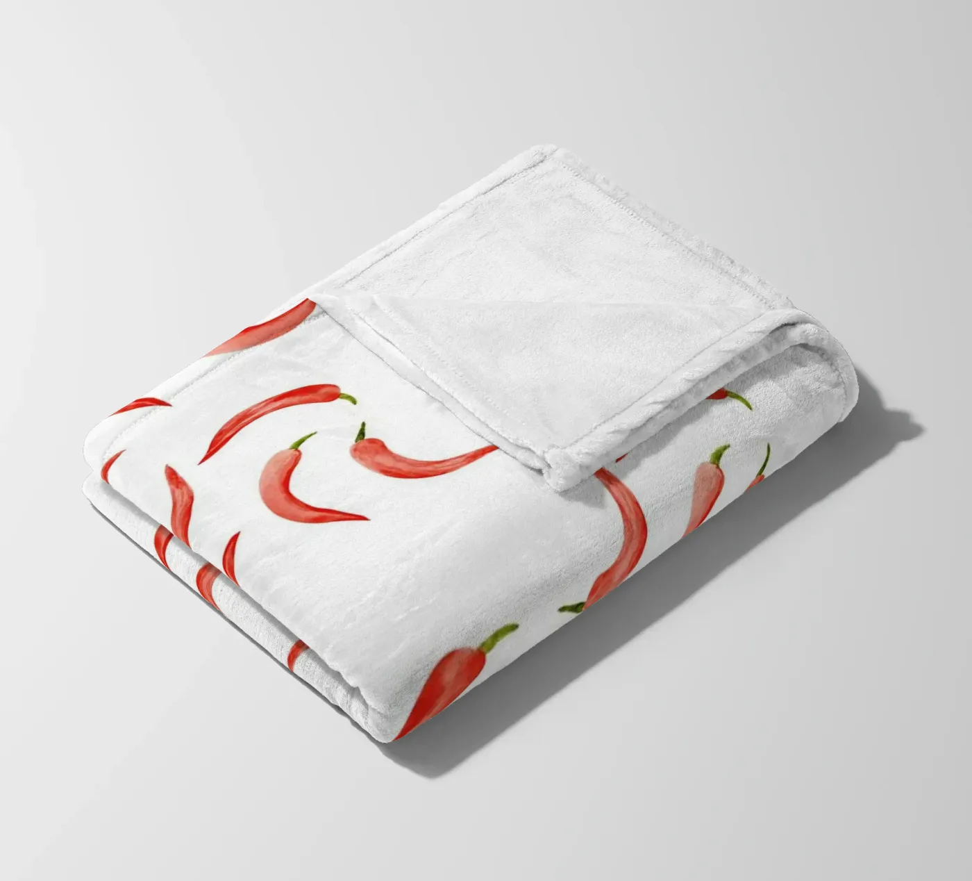 Chili Pattern fleece blanket by kathrinmay