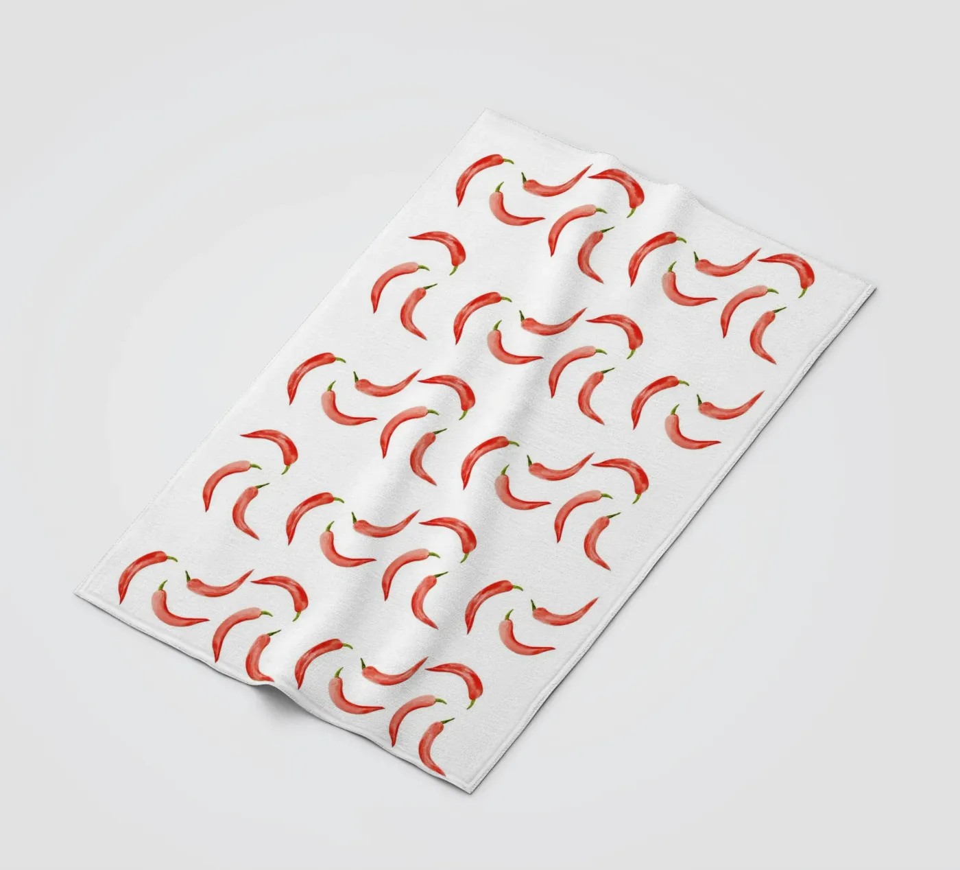 Chili Pattern fleece blanket by kathrinmay