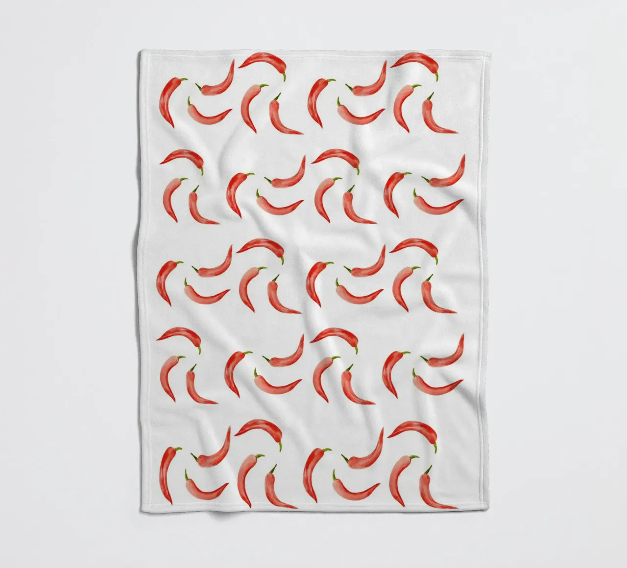 Chili Pattern Fleecedecke von kathrinmay