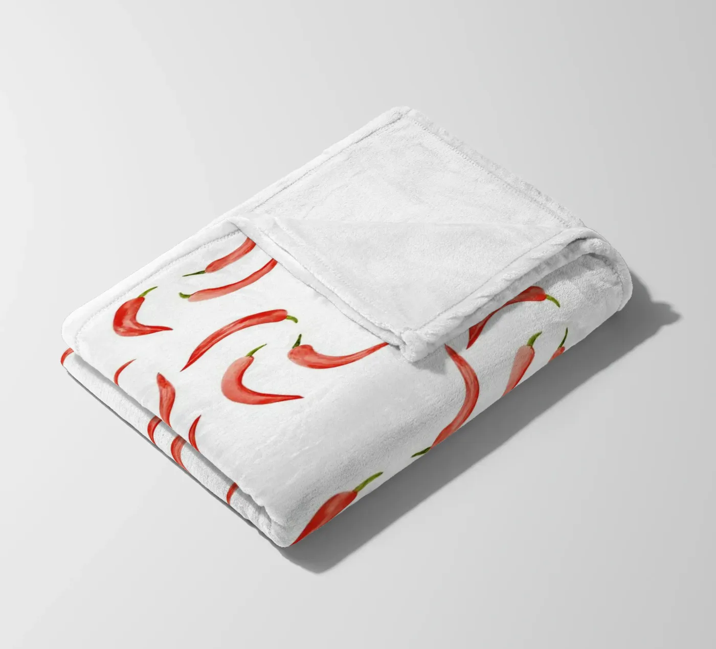 Chili Pattern fleece blanket by kathrinmay