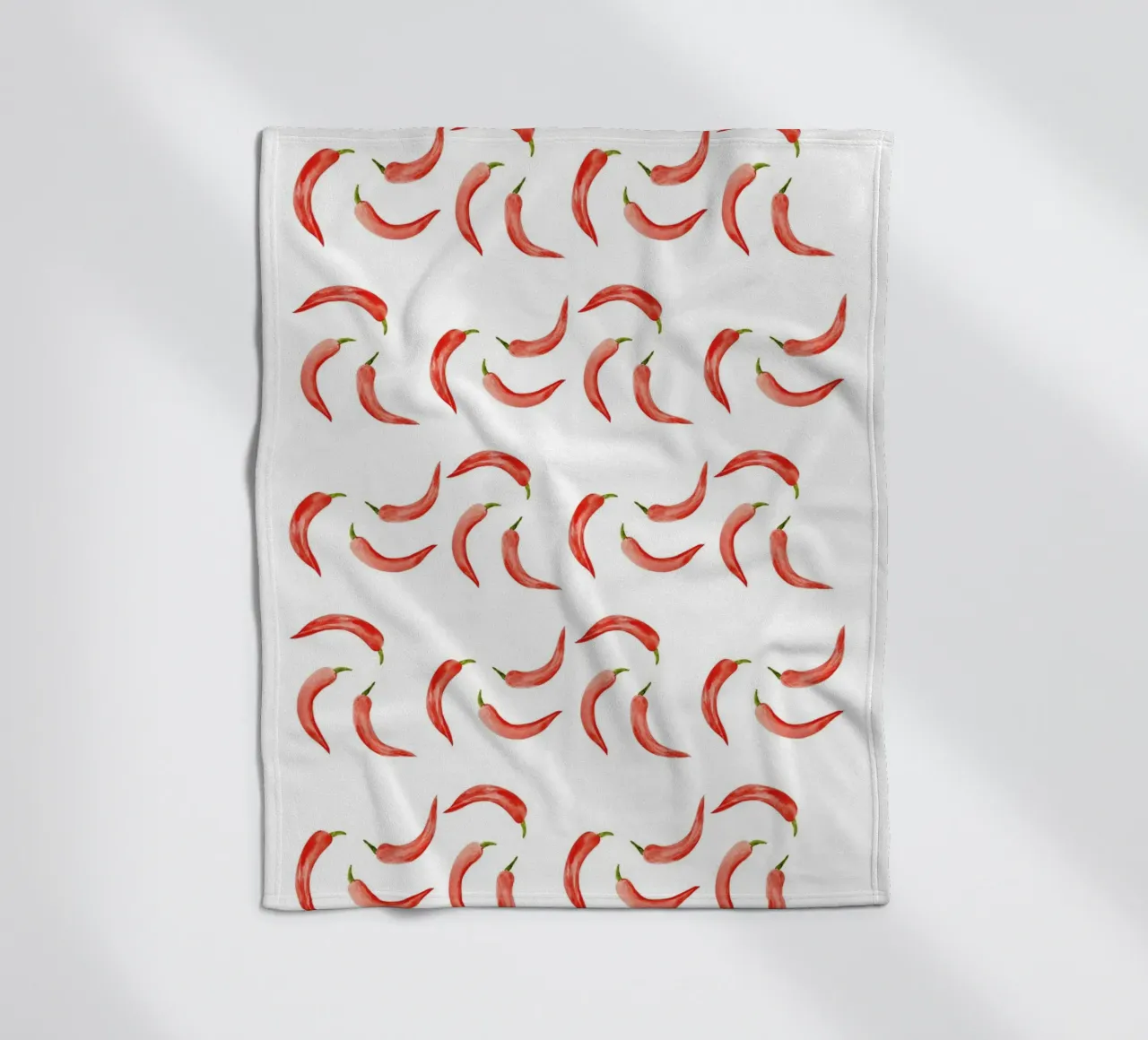Chili Pattern Fleecedecke von kathrinmay