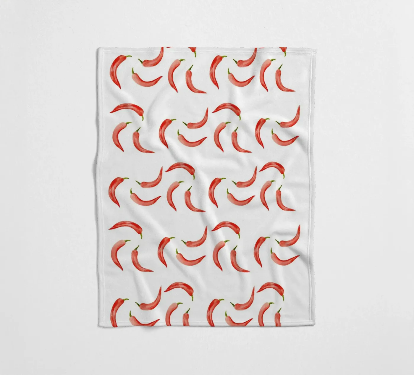 Chili Pattern fleece blanket by kathrinmay