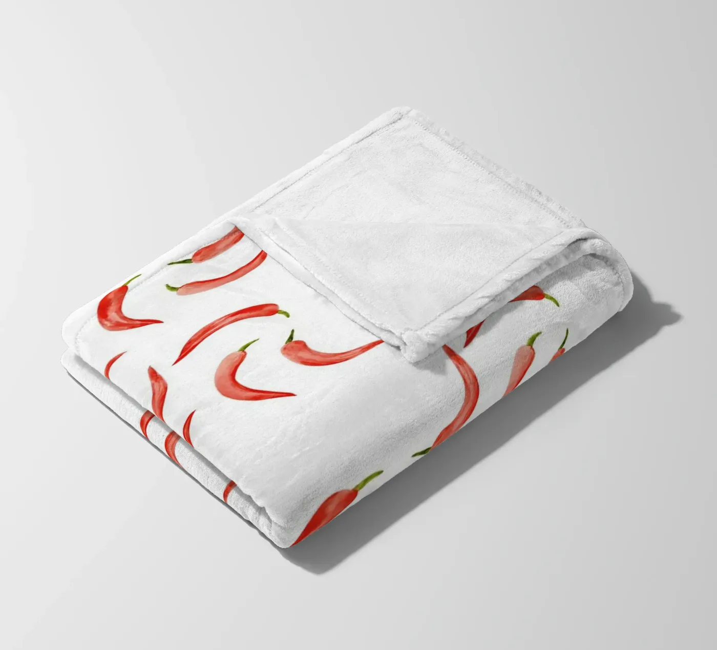 Chili Pattern fleece blanket by kathrinmay