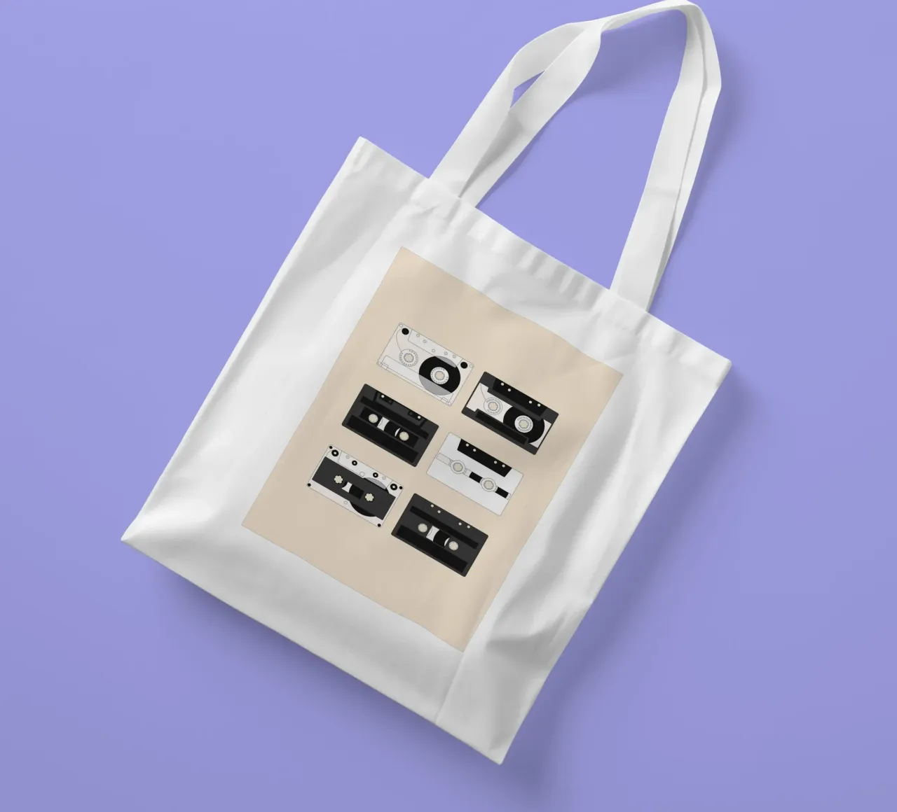 Cassette Pattern #1 borsa in juta da kathrinmay