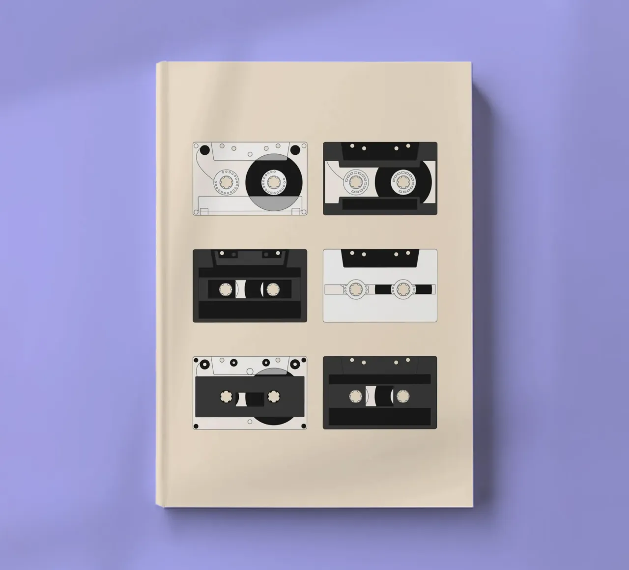 Cassette Pattern #1 notebook by kathrinmay
