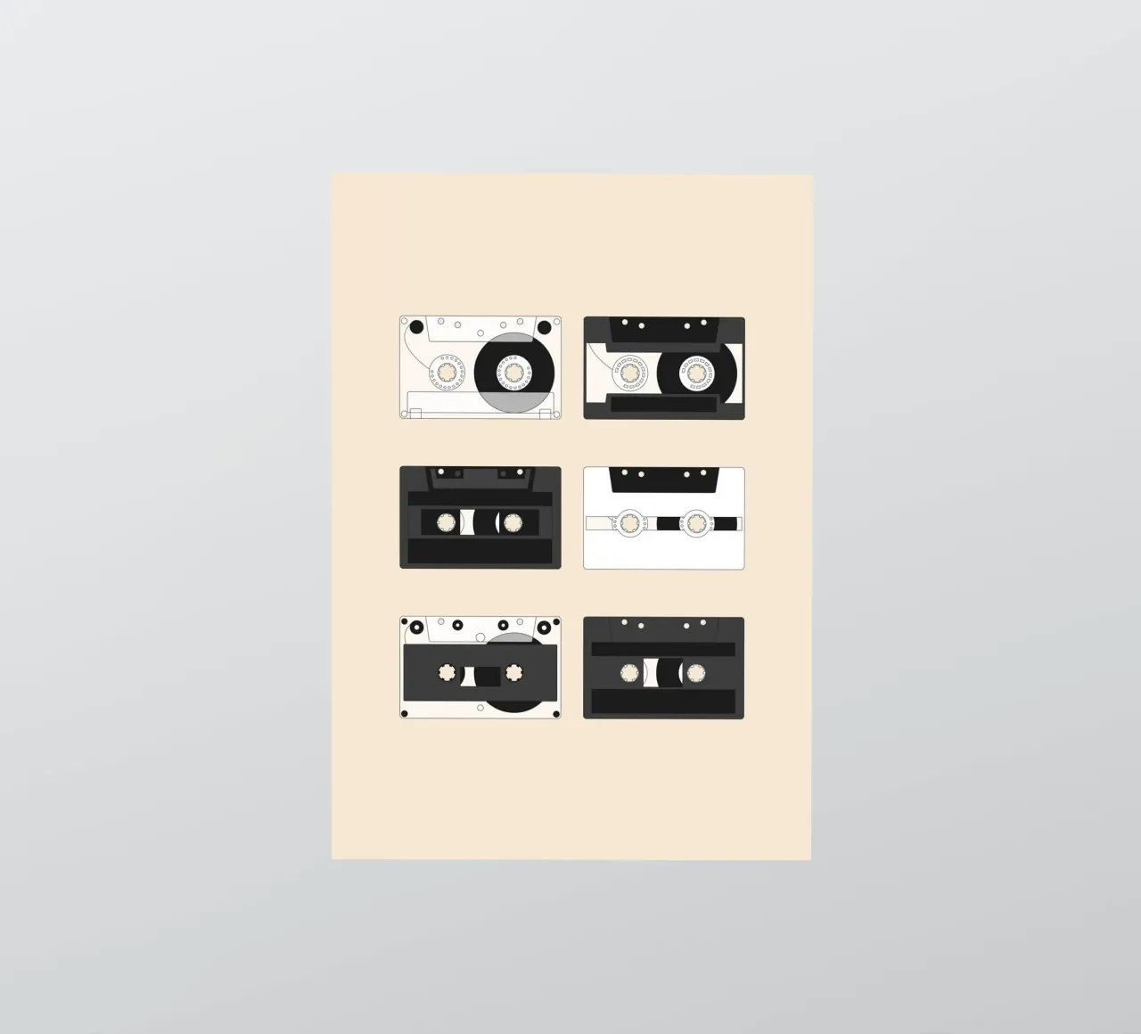 Cassette Pattern #1 adesivo da kathrinmay