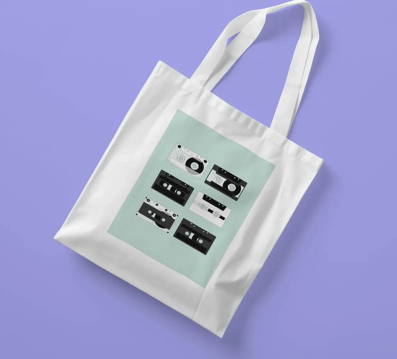 Cassette Pattern #2 borsa in juta da kathrinmay