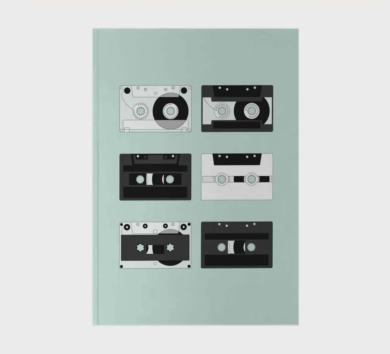 Cassette Pattern #2 notebook by kathrinmay