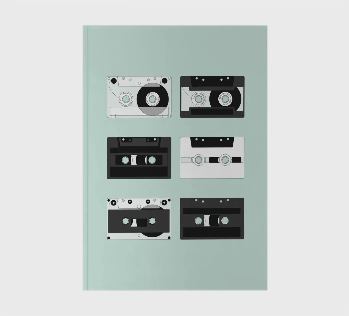 Cassette Pattern #2 notebook by kathrinmay