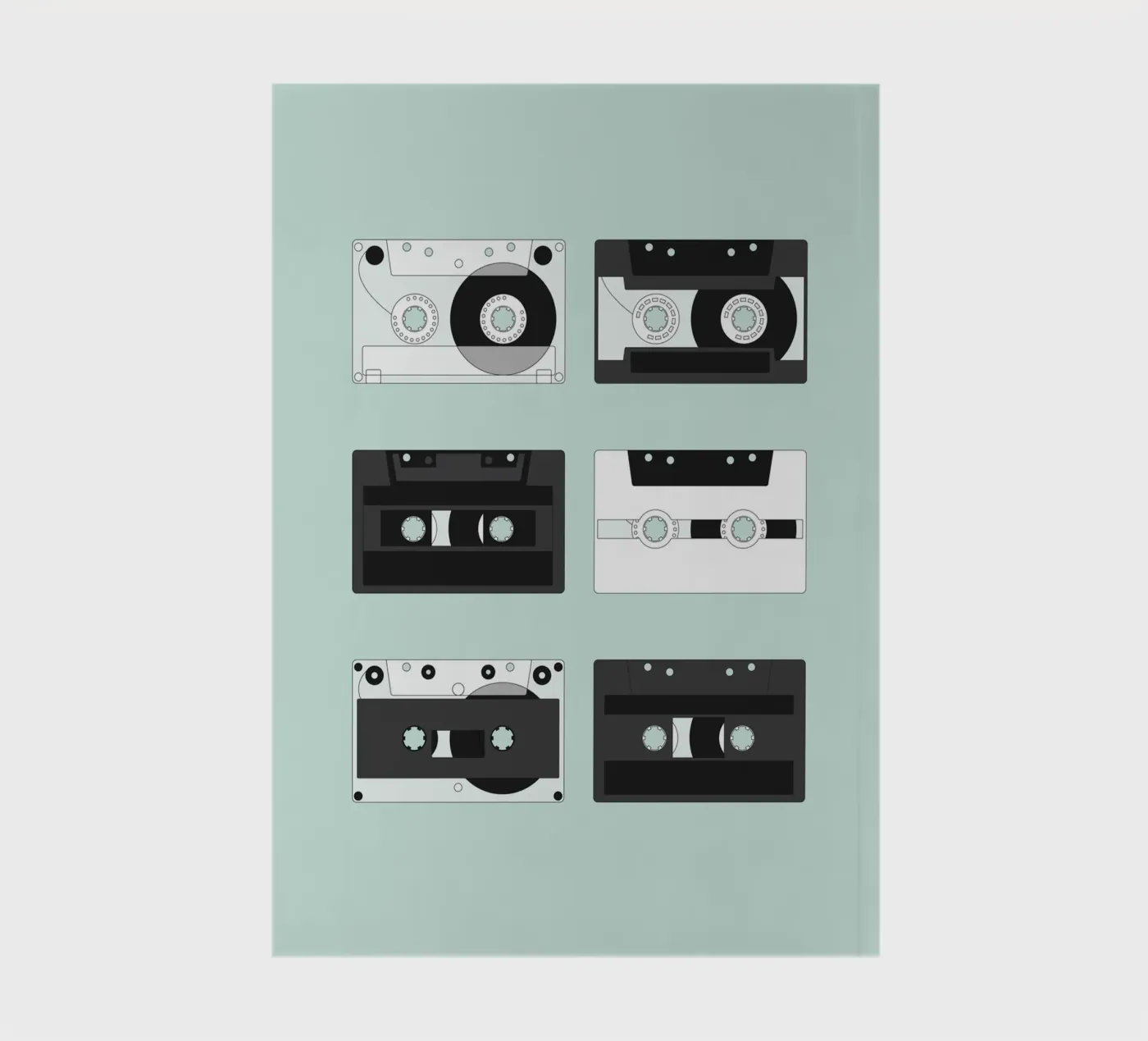 Cassette Pattern #2 notebook by kathrinmay