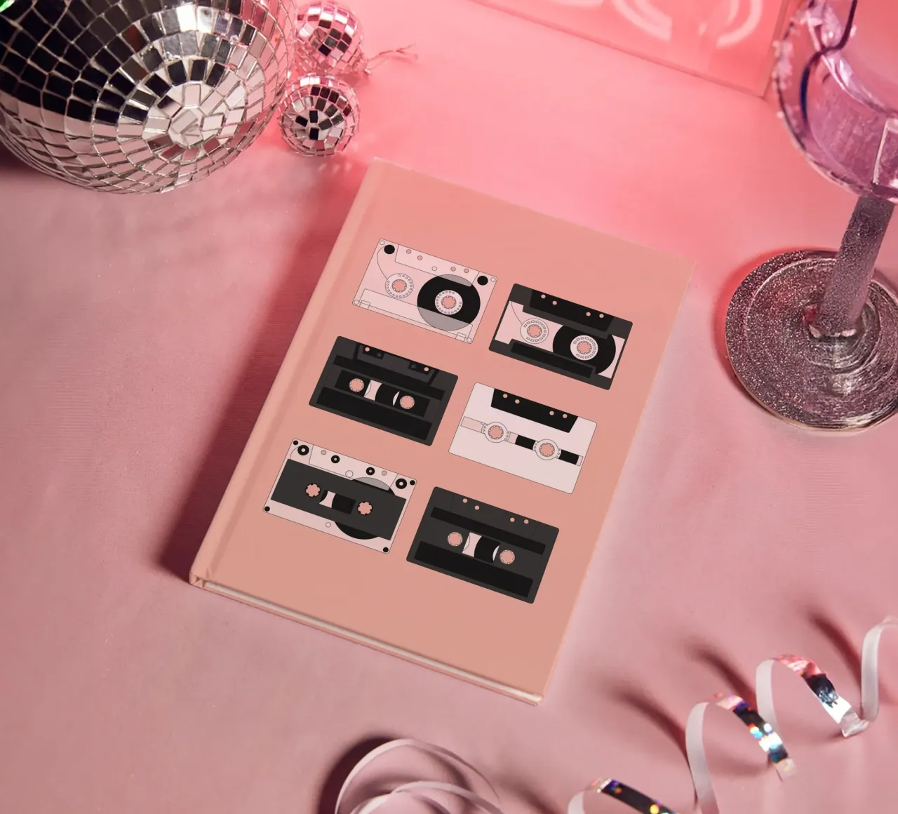 Cassette Pattern #3 notebook by kathrinmay