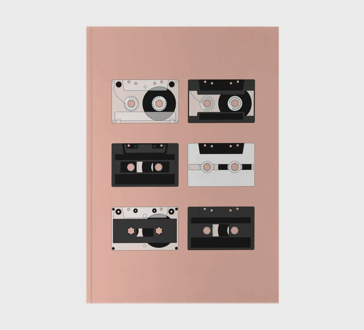 Cassette Pattern #3 notebook by kathrinmay