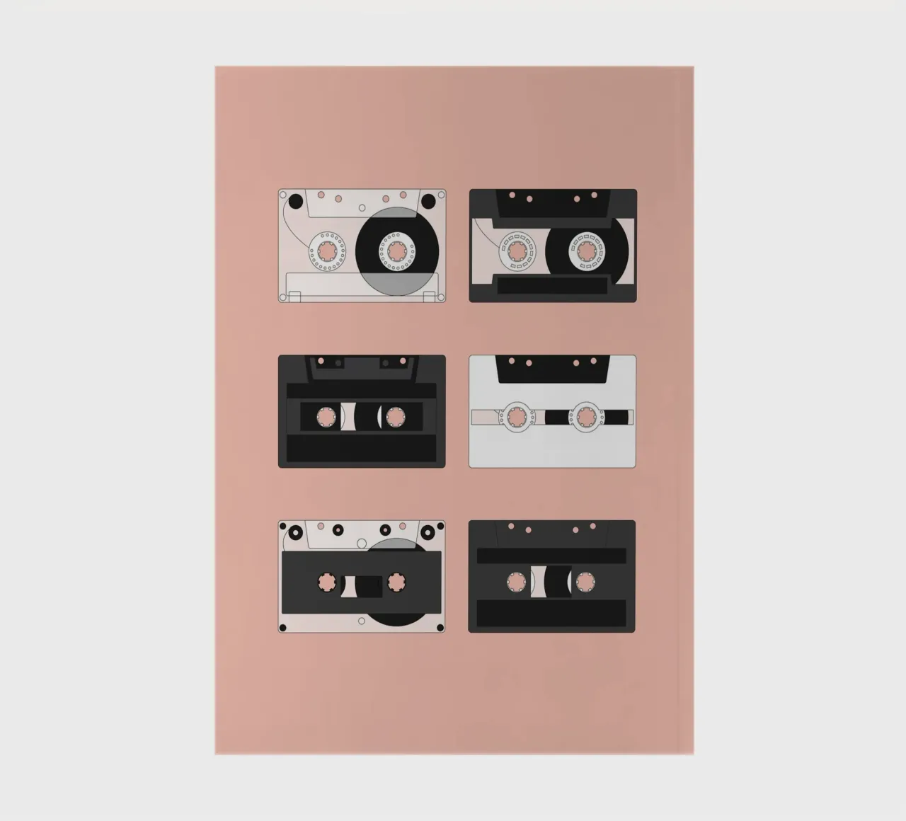 Cassette Pattern #3 notebook by kathrinmay