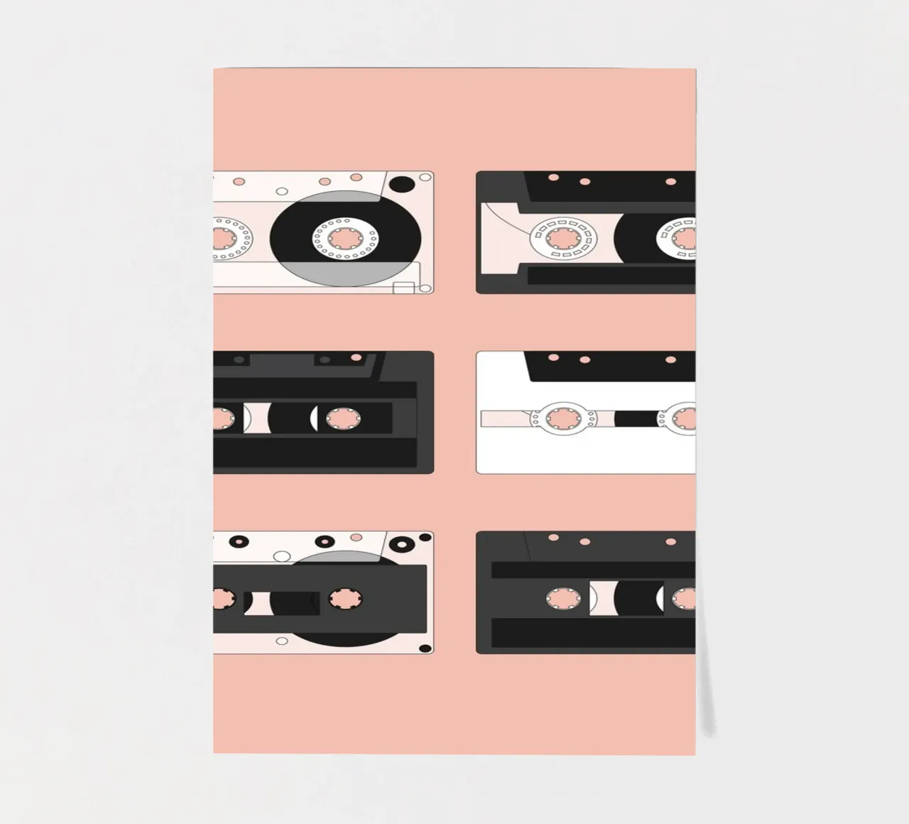 Cassette Pattern #3 sticker sheet by kathrinmay