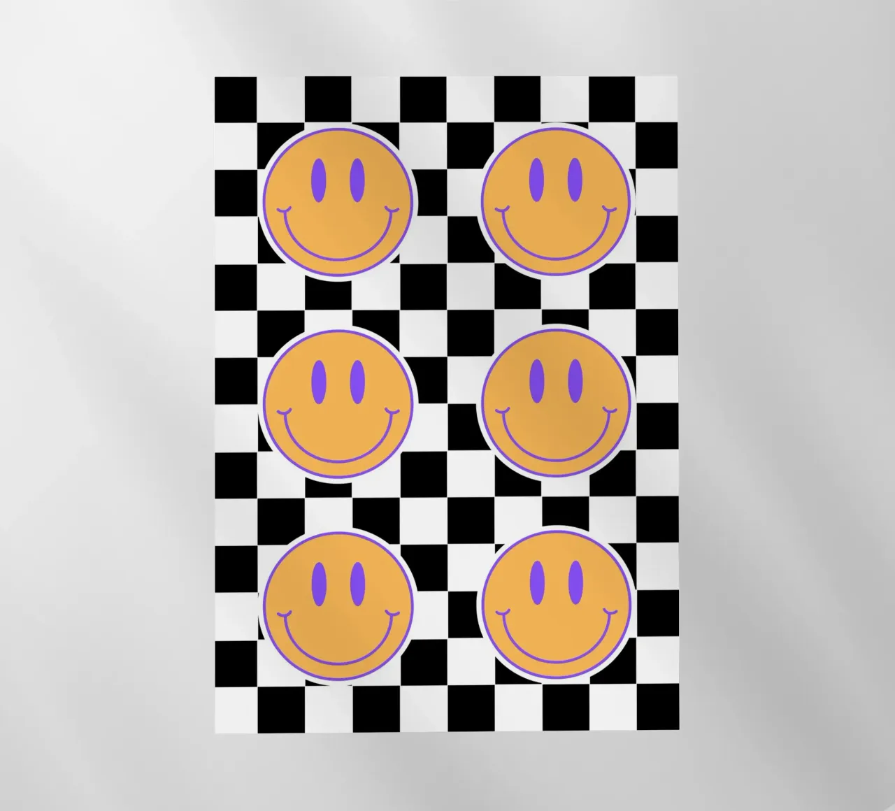 Retro happy faces Backlit Folie von PinkCandyWalls