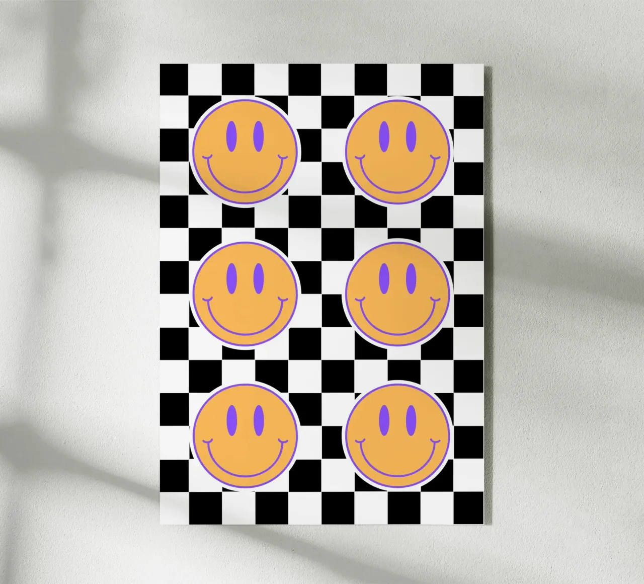 Retro happy faces plexiglass da PinkCandyWalls