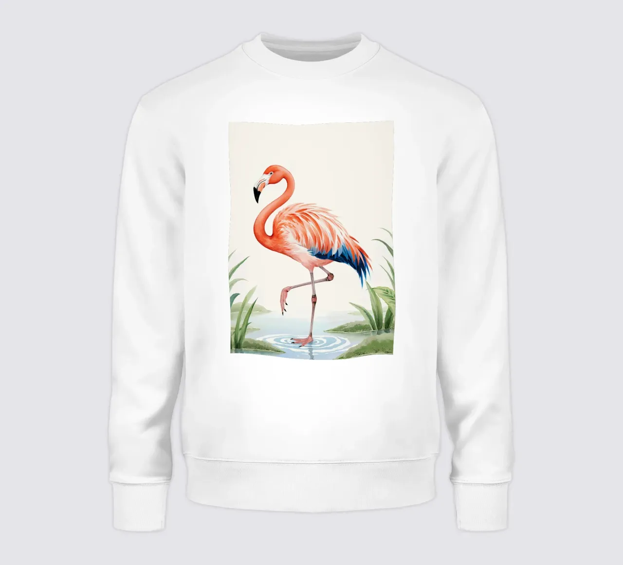 Elegant Pink Flamingo felpa da Attaboy Dsgn
