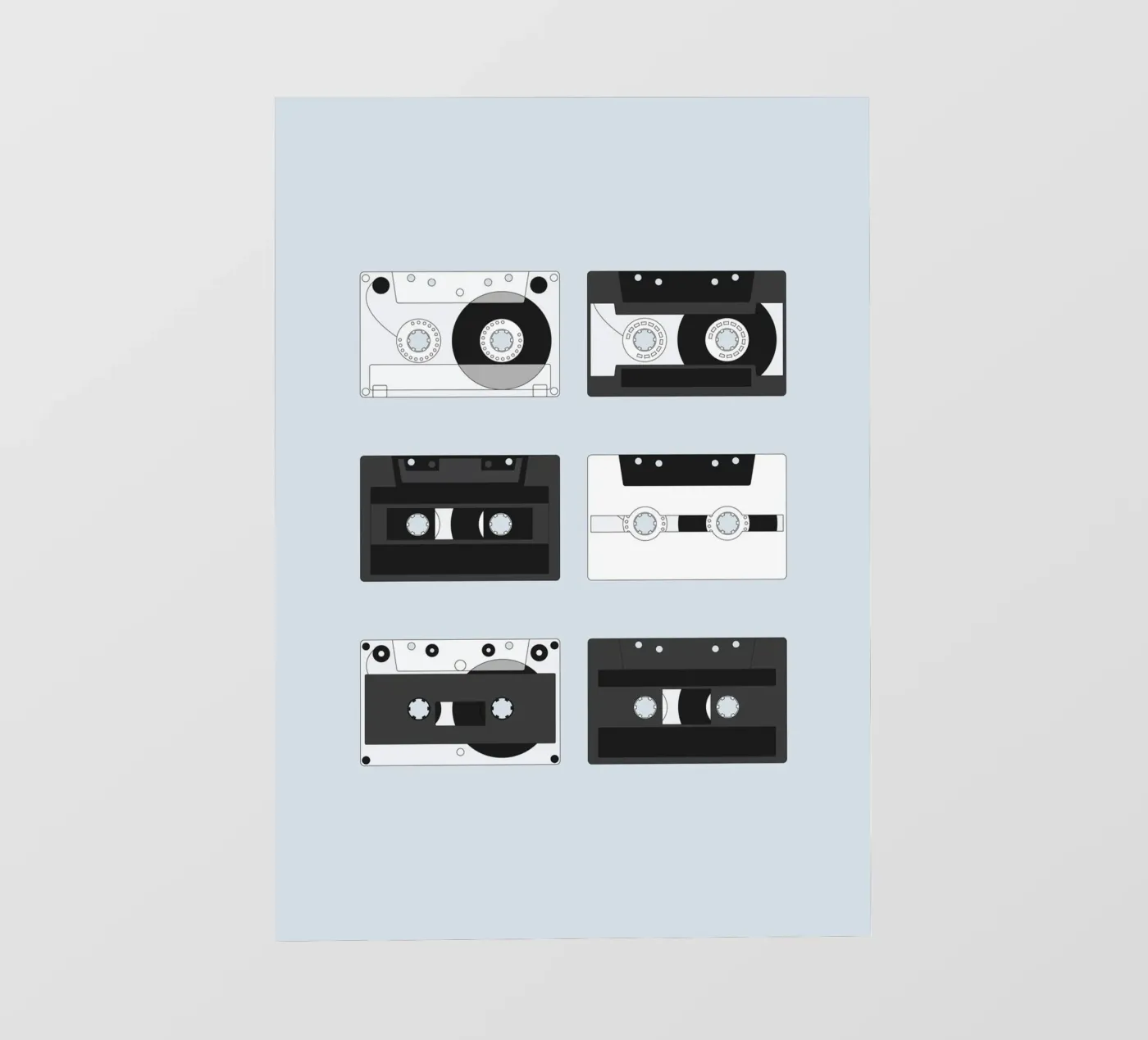 Cassette Pattern #4 fotobehang van kathrinmay
