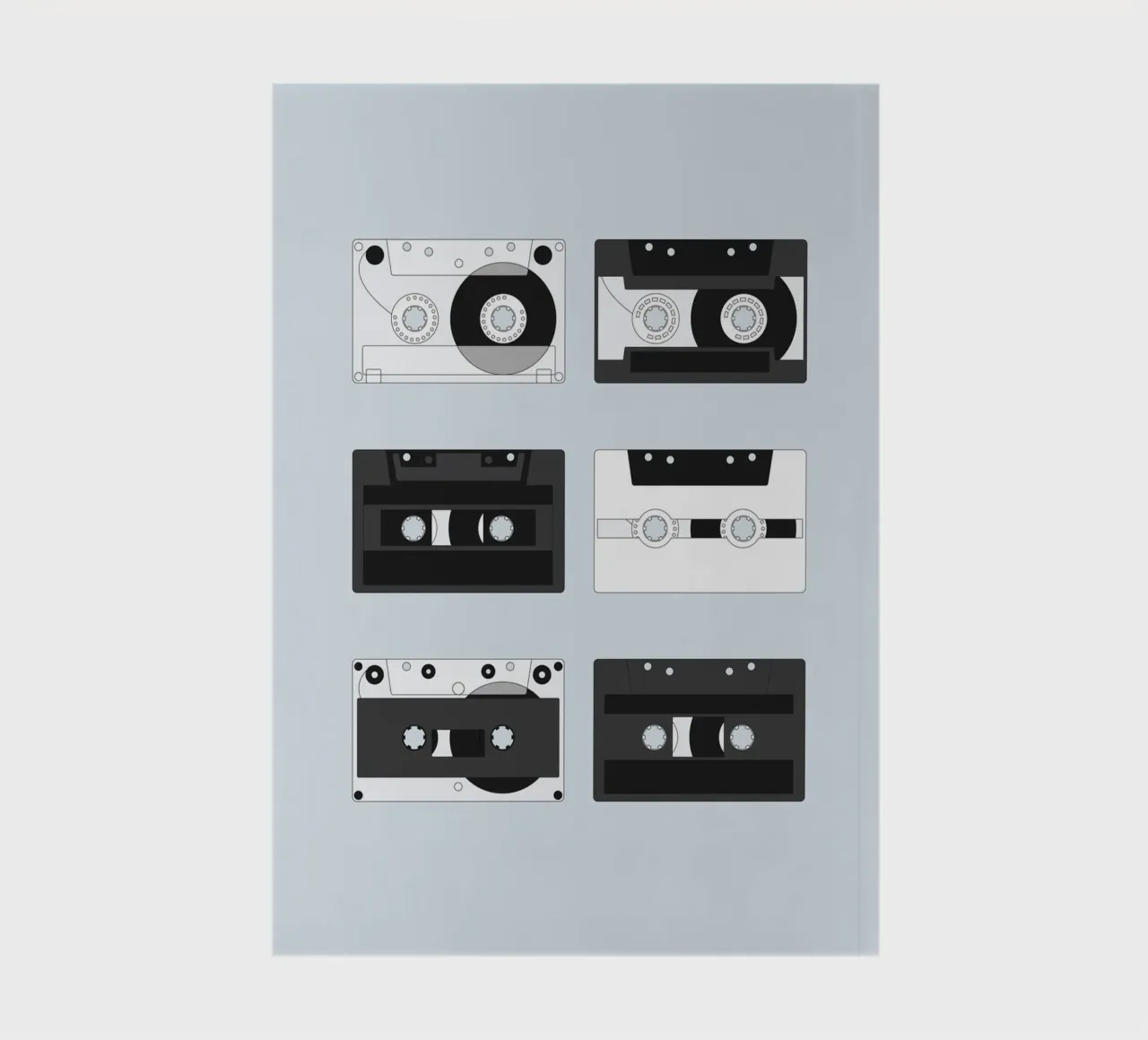 Cassette Pattern #4 notebook by kathrinmay