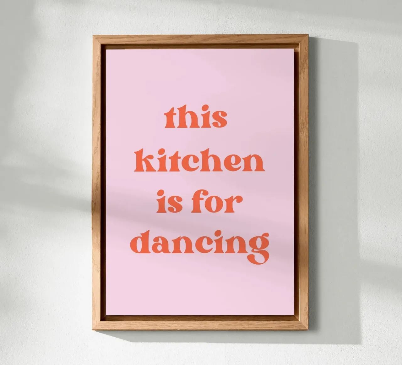 This kitchen is for dancing Alu-Dibond von PinkCandyWalls