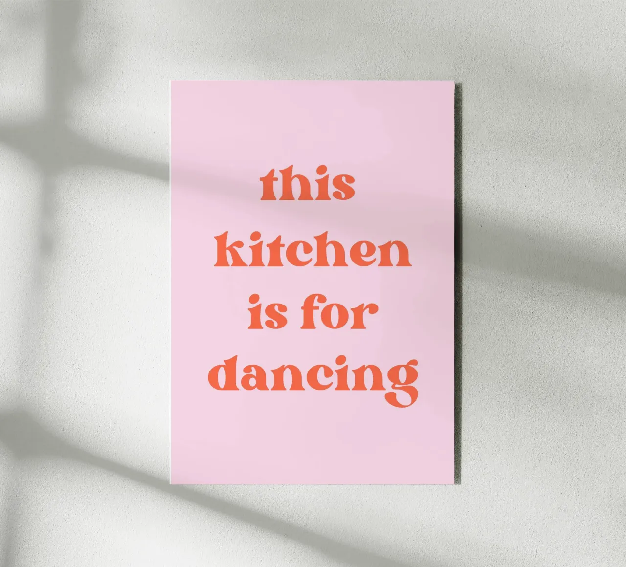 This kitchen is for dancing Alu-Dibond von PinkCandyWalls