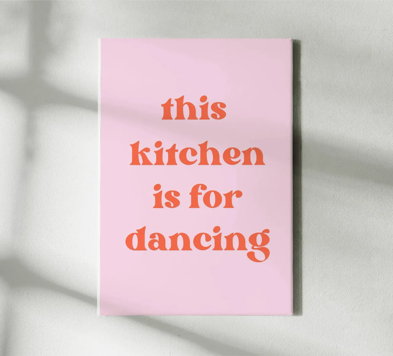 This kitchen is for dancing tela con Cornice a cassetta da PinkCandyWalls