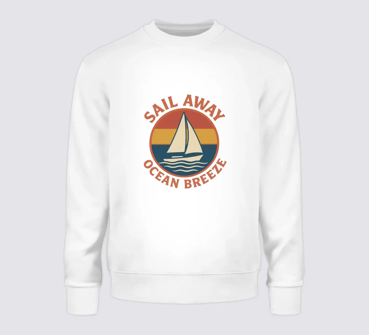 Sail Away – Retro Maritimes Segelboot Design | Ocean Breeze felpa da Fies&Fein