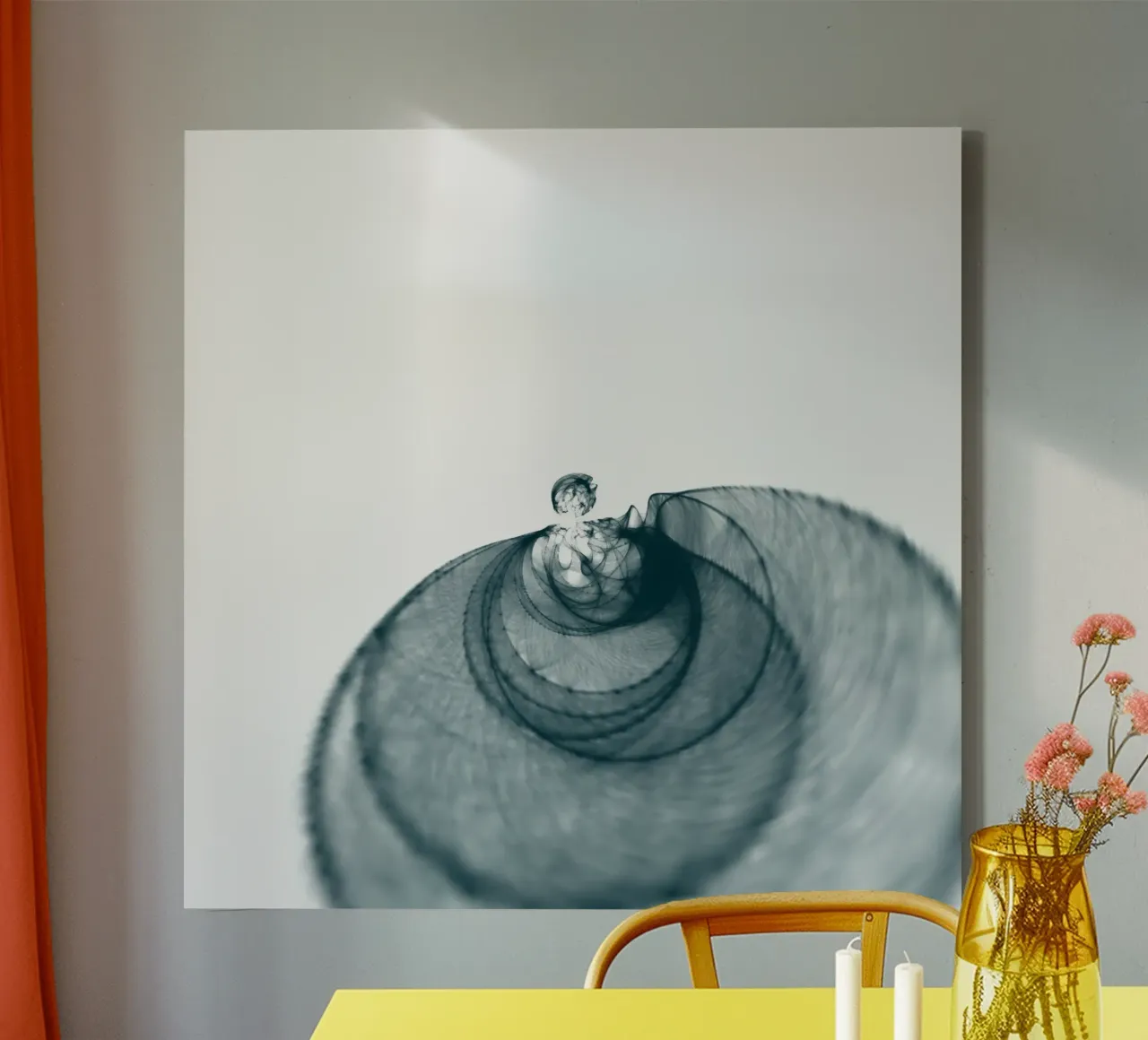 Druppels canvas met Baklijst van Jana Leonenkov Art
