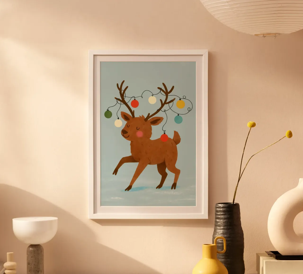 Reindeer Christmas poster da Attaboy Dsgn