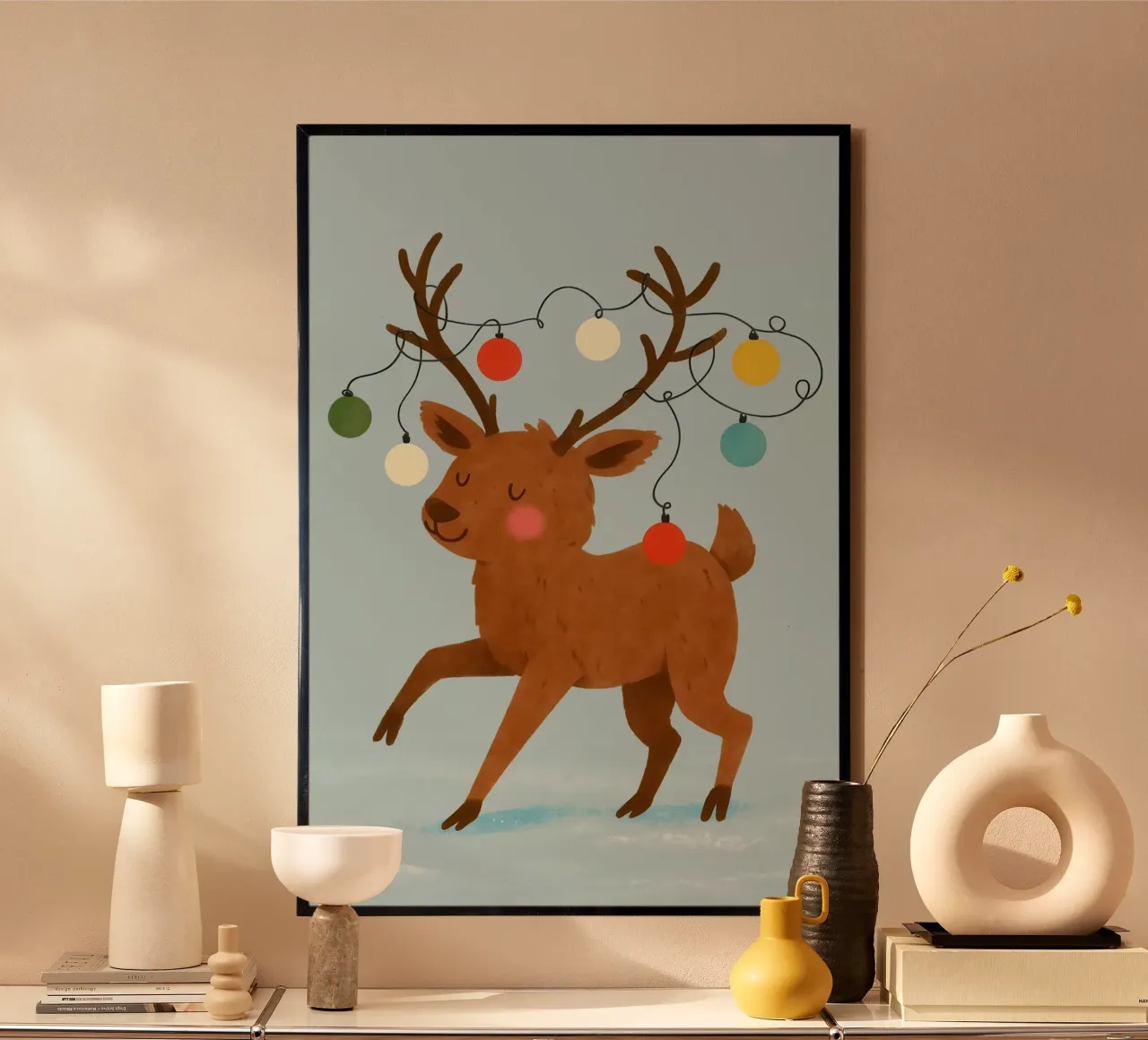 Reindeer Christmas poster da Attaboy Dsgn