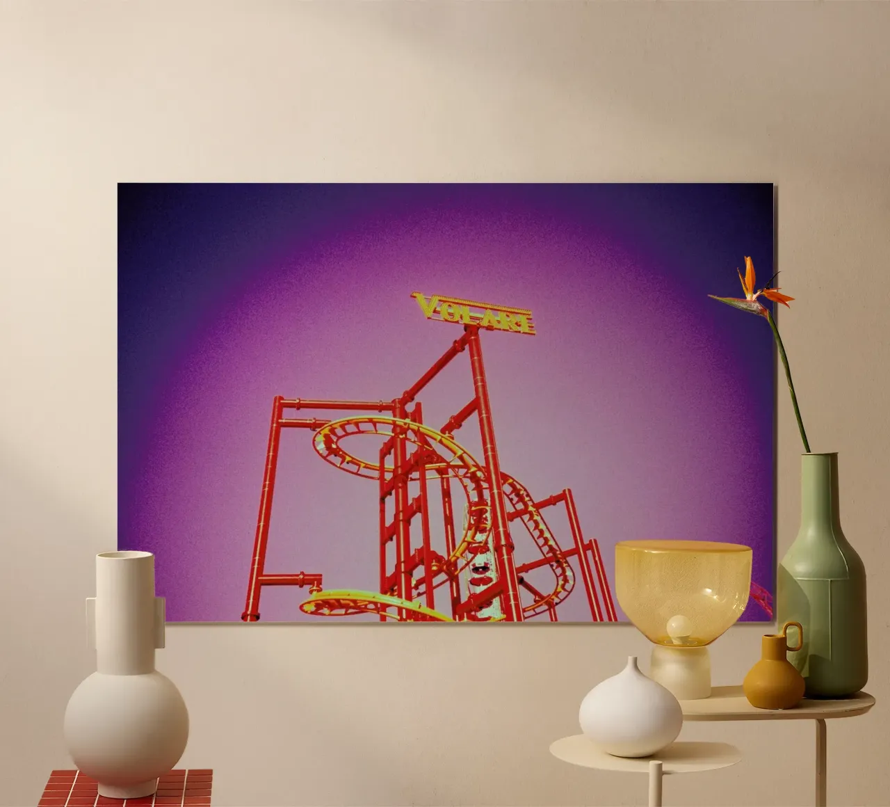 Volare poster con telaio in plastica da BLAEK Design Studio