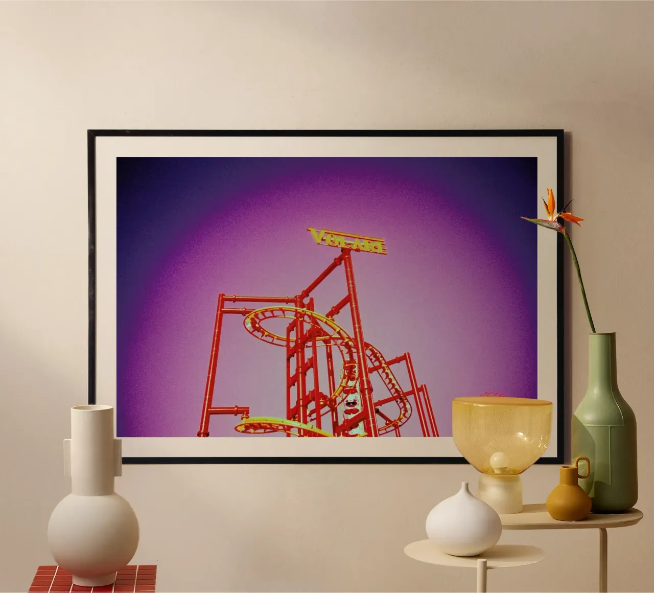 Volare poster con telaio in plastica da BLAEK Design Studio