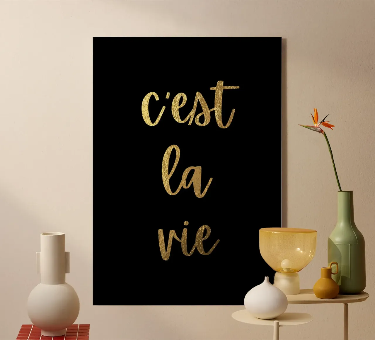 C'est la vie plexiglass da PinkCandyWalls
