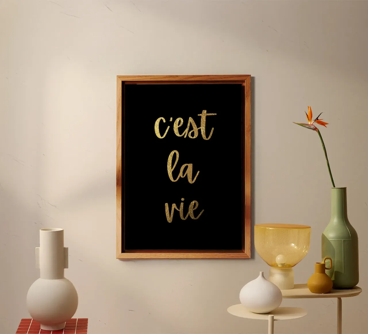 C'est la vie alluminio dibond da PinkCandyWalls