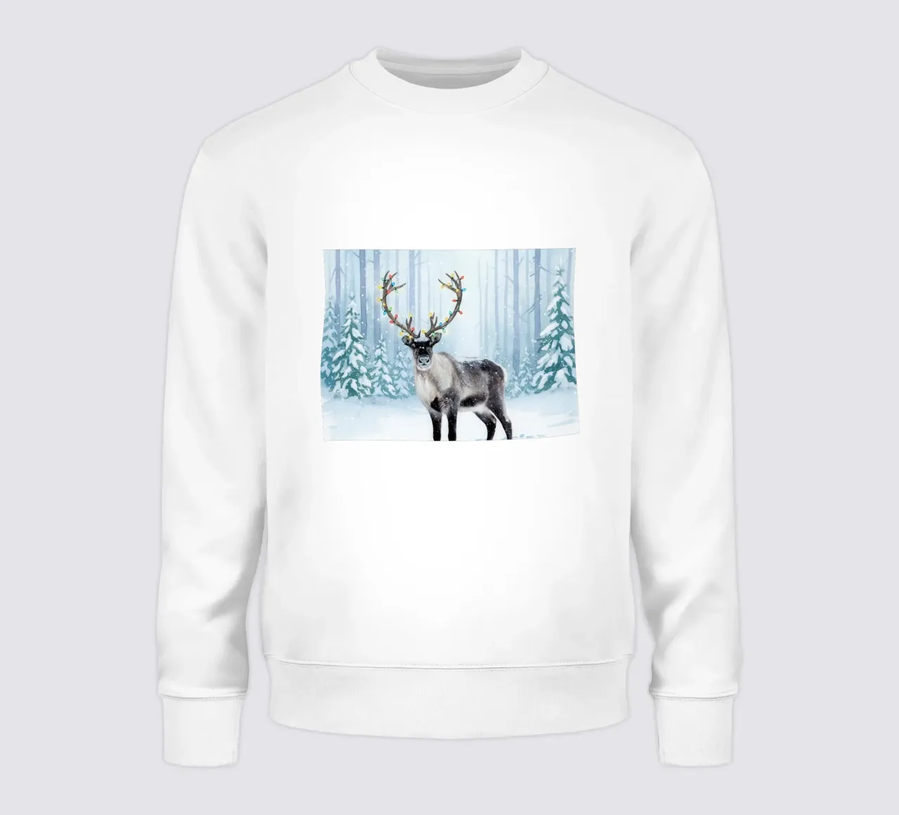 Reindeer with Christmas Lights felpa da Attaboy Dsgn