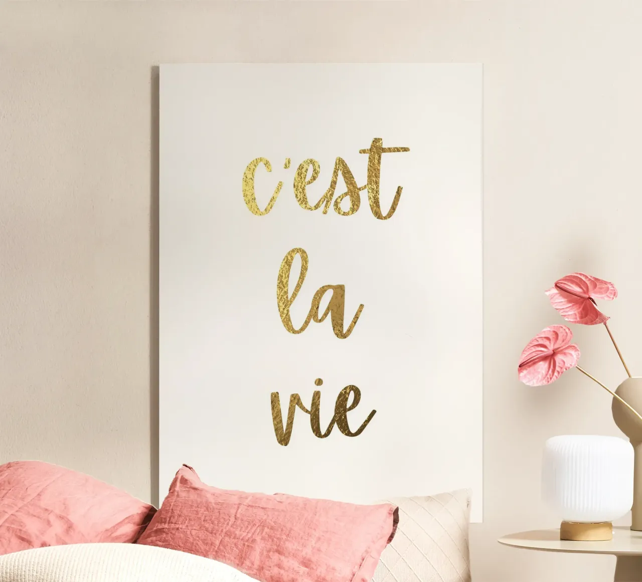 C'est la vie plexiglass da PinkCandyWalls