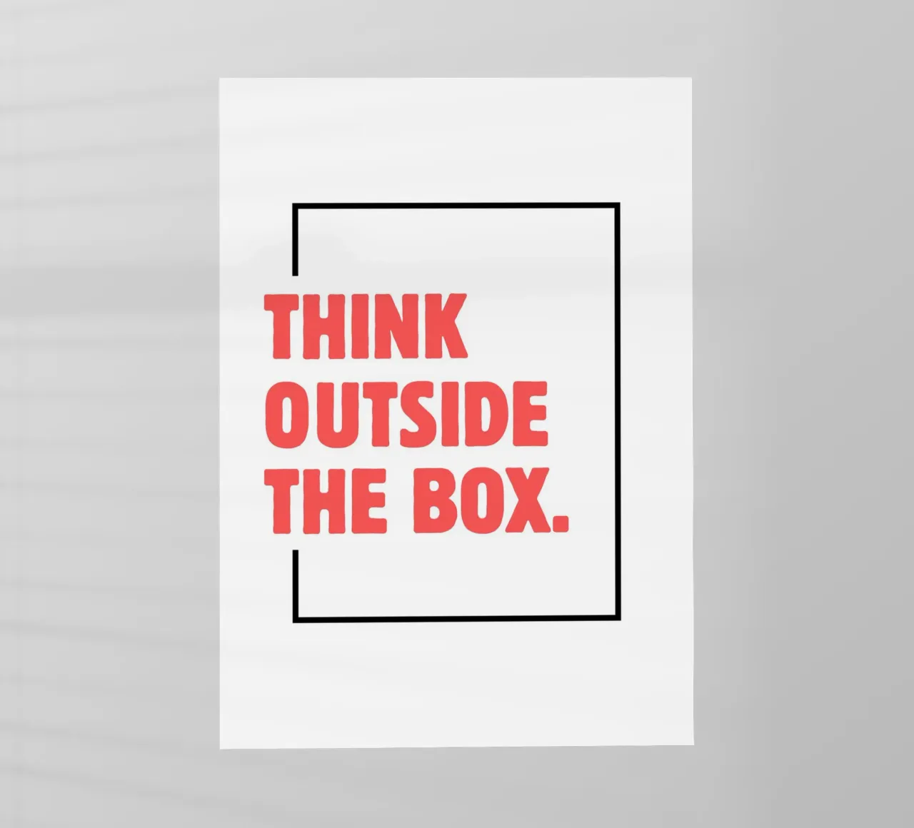 Think outside the box pellicola backlit da PinkCandyWalls