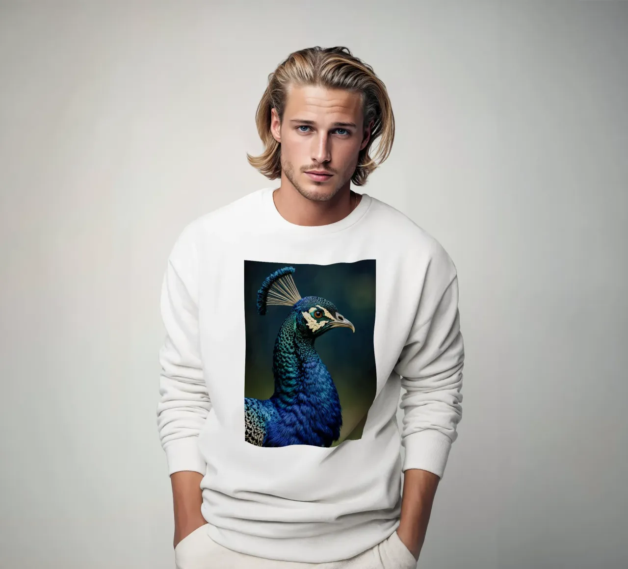 Peacock Portrait felpa da Attaboy Dsgn